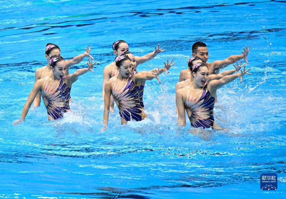 世界水泳のアクロバティックルーティンで中國(guó)が優(yōu)勝