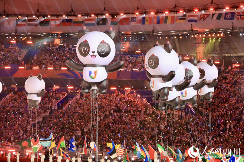 成都ユニバ開(kāi)幕式の素晴らしい瞬間　四川省