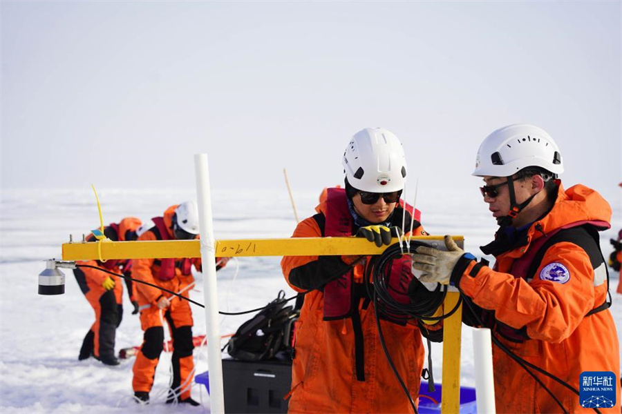 中國第13次北極?？茖W(xué)観測隊(duì)、海氷総合調(diào)査を開始