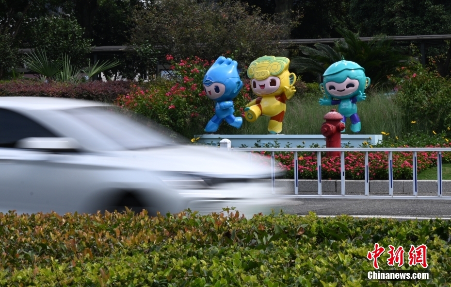 アジア大會(huì)開幕迫り、街はアジア大會(huì)一色に　浙江省杭州