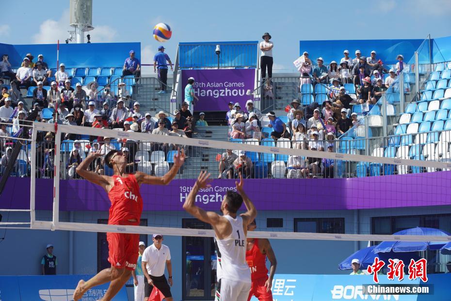 杭州アジア大會(huì)の競(jìng)技開始　ビーチバレーで中國男子が一勝