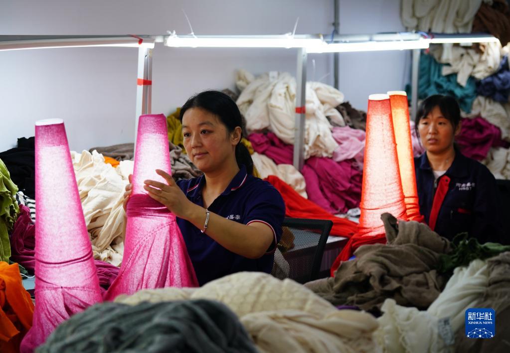 秋の生産?販売で活気づく「中國(guó)カシミヤの都」　河北省清河