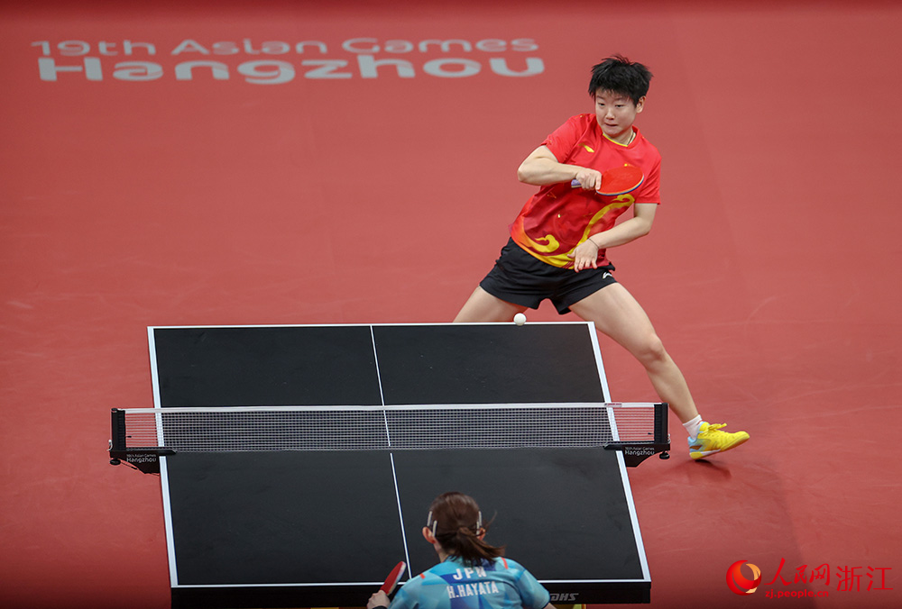 卓球女子団體で中國(guó)が日本を破り、アジア大會(huì)卓球女子団體の5連覇を達(dá)成