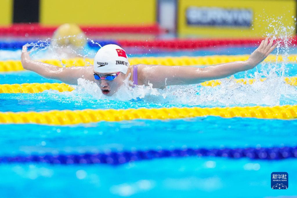 競泳?混合4×100メートルメドレーリレーで中國が金メダル　杭州アジア大會