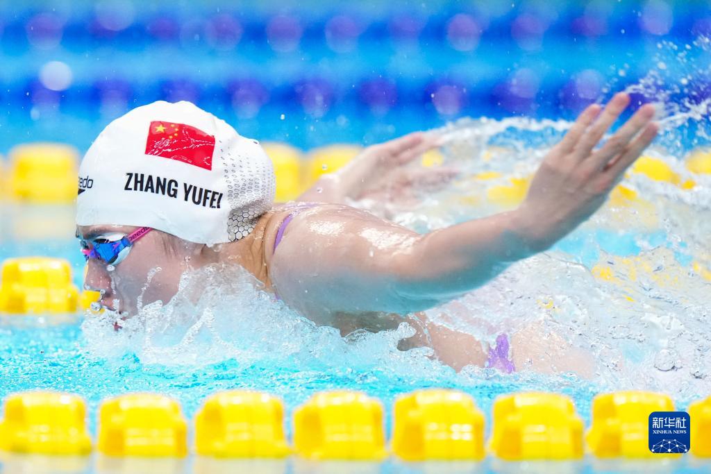 競(jìng)泳?混合4×100メートルメドレーリレーで中國(guó)が金メダル　杭州アジア大會(huì)