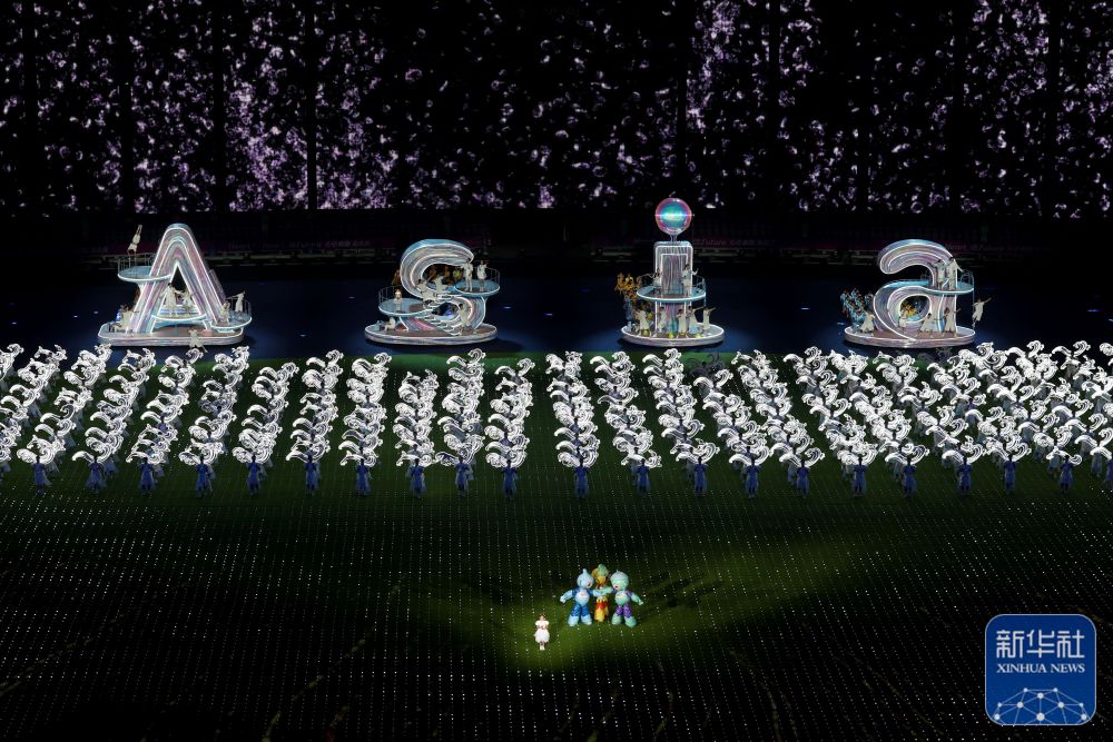 閉會式で披露されたパフォーマンス。