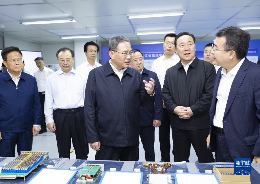 李強(qiáng)総理が浙江省のデジタル経済の発展に関わる企業(yè)などを視察