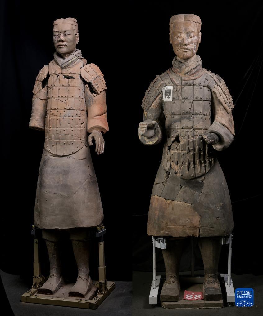 彩色兵馬俑の修復(fù)作業(yè)はどのように行われている？