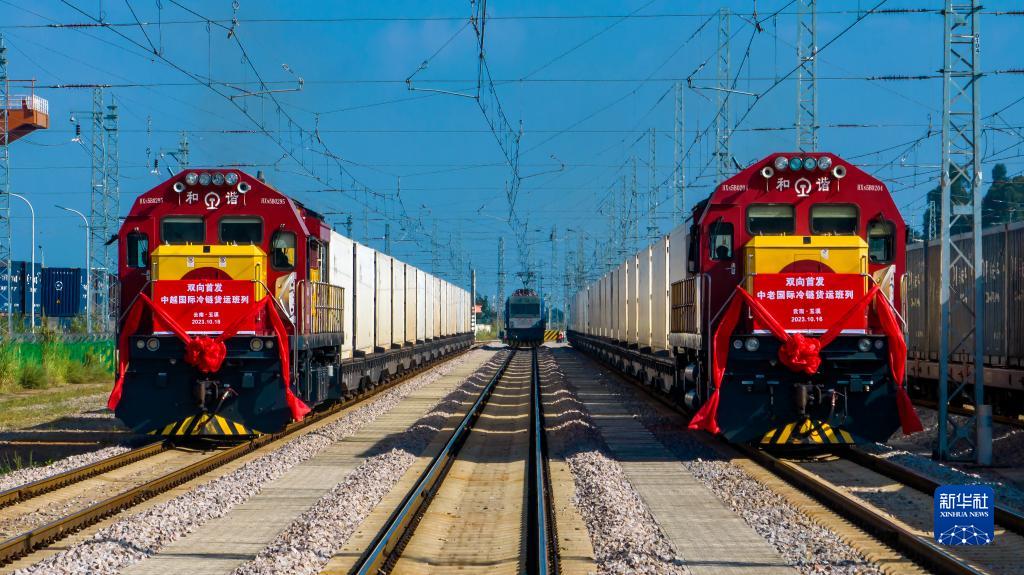 中國ラオス鉄道と中國ベトナム鉄道の國際コールドチェーン貨物列車が運行開始