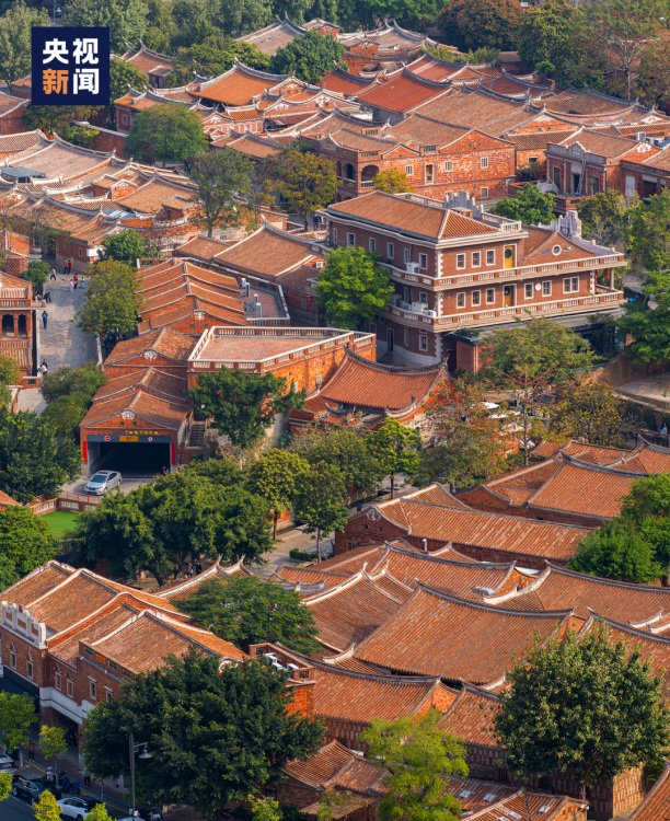 晉江?五店市の歴史ある街並み。