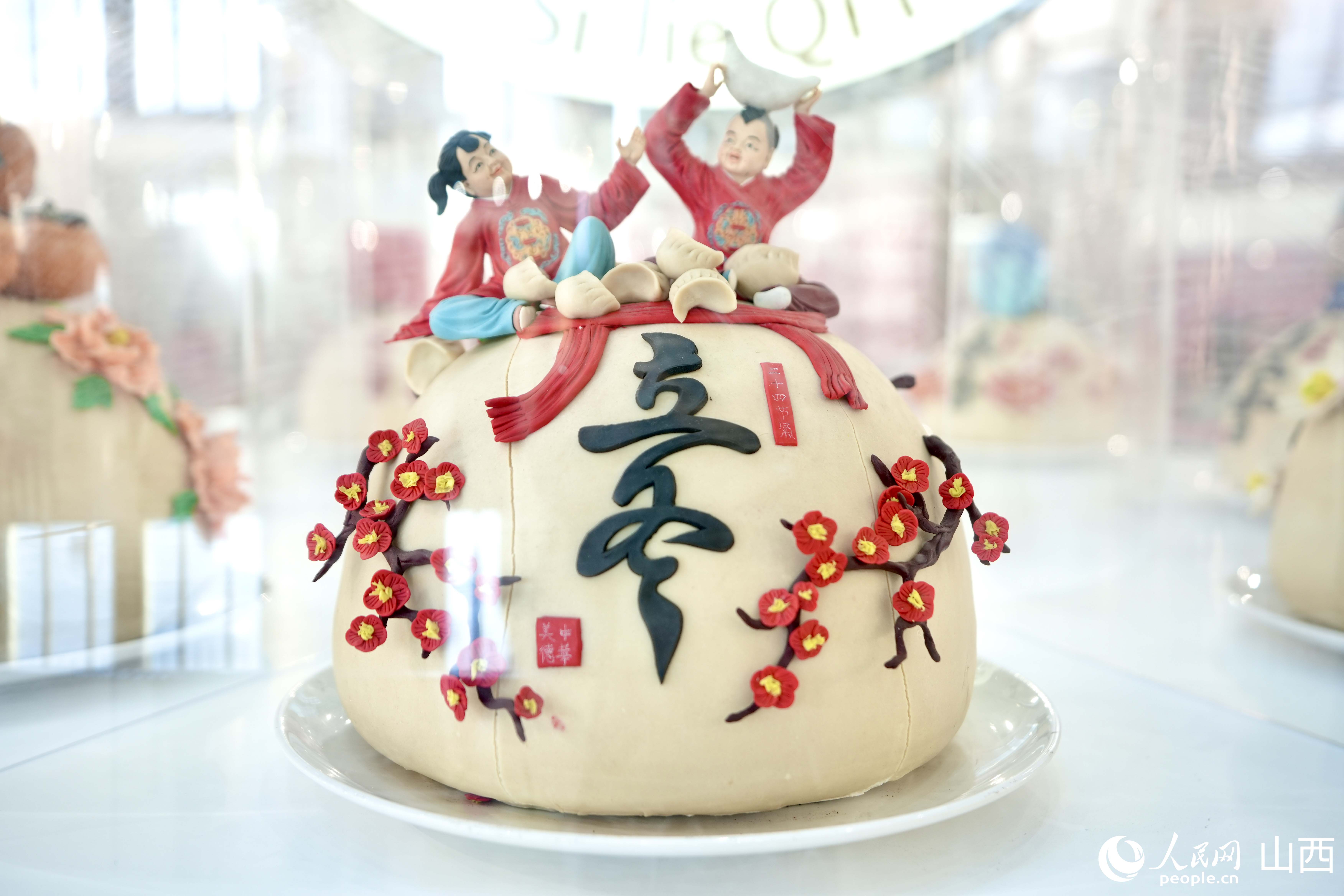 山西省の二十四節(jié)気花饃「立冬」（撮影?盧鵬宇）。