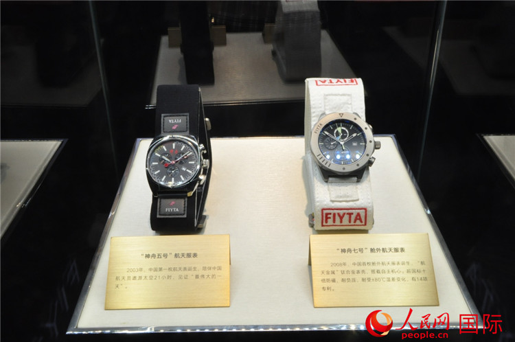 中國の宇宙飛行士が使用している腕時(shí)計(jì)（撮影?魯揚(yáng)）。