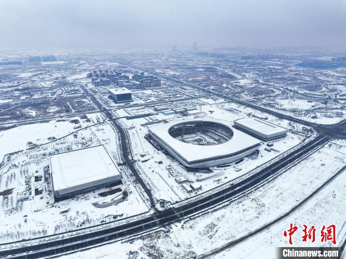 雄安新區(qū)が一面の銀世界に　河北省