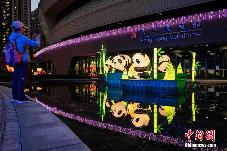 元宵節(jié)控え、華やかなランタンが登場(chǎng)　香港特區(qū)