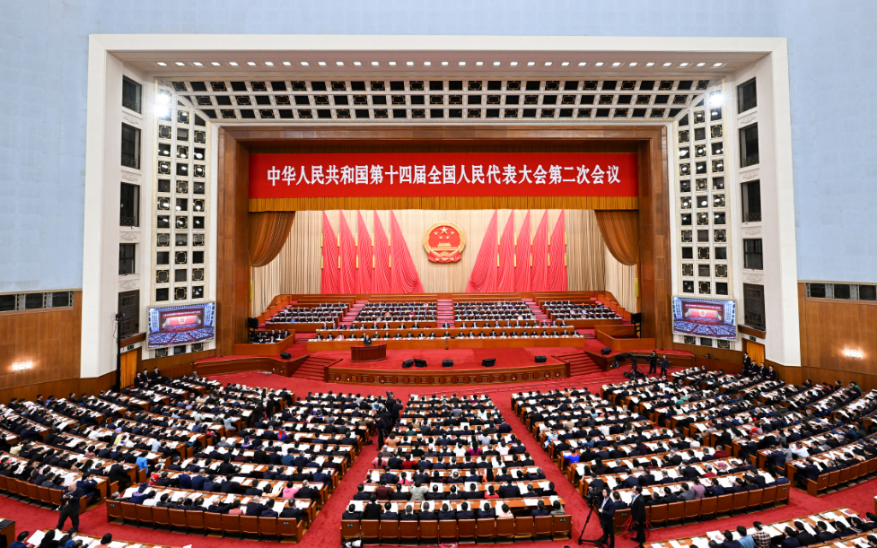 第14期全人代第2回會議の第2回全體會議が開催 習近平氏ら黨?國家指導者が出席