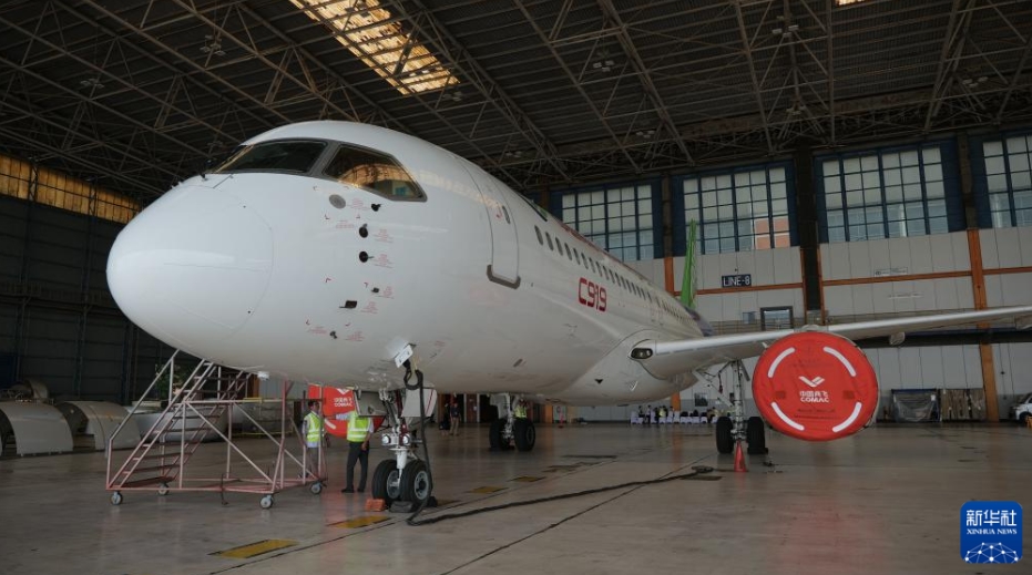 中國の國産大型旅客機(jī)C919がインドネシアで初公開