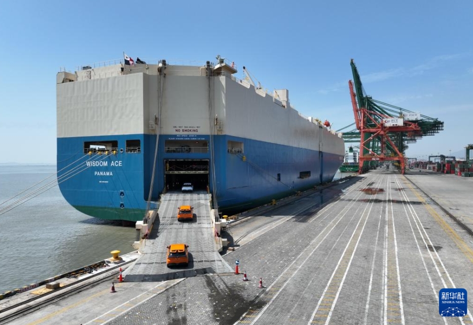 1回當(dāng)たりの航海における積載量として最大となる自動(dòng)車(chē)輸出へ　福建省