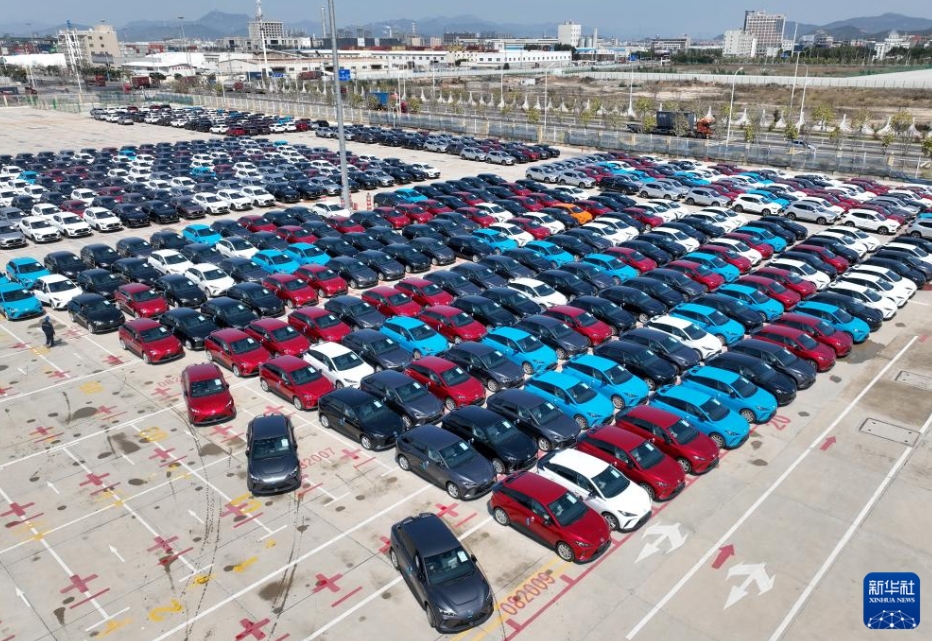 1回當たりの航海における積載量として最大となる自動車輸出へ　福建省