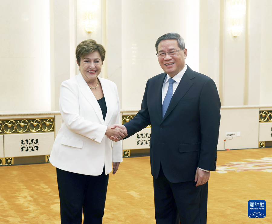 李強(qiáng)総理がゲオルギエバIMF専務(wù)理事と會談