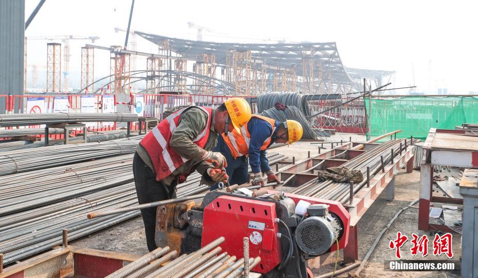 急ピッチで建設(shè)が進む北京城市副中心駅