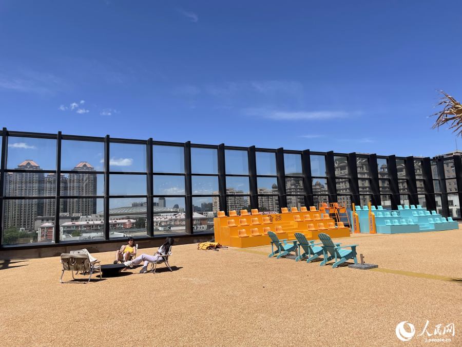 ビーチ（撮影?勝又あや子）。