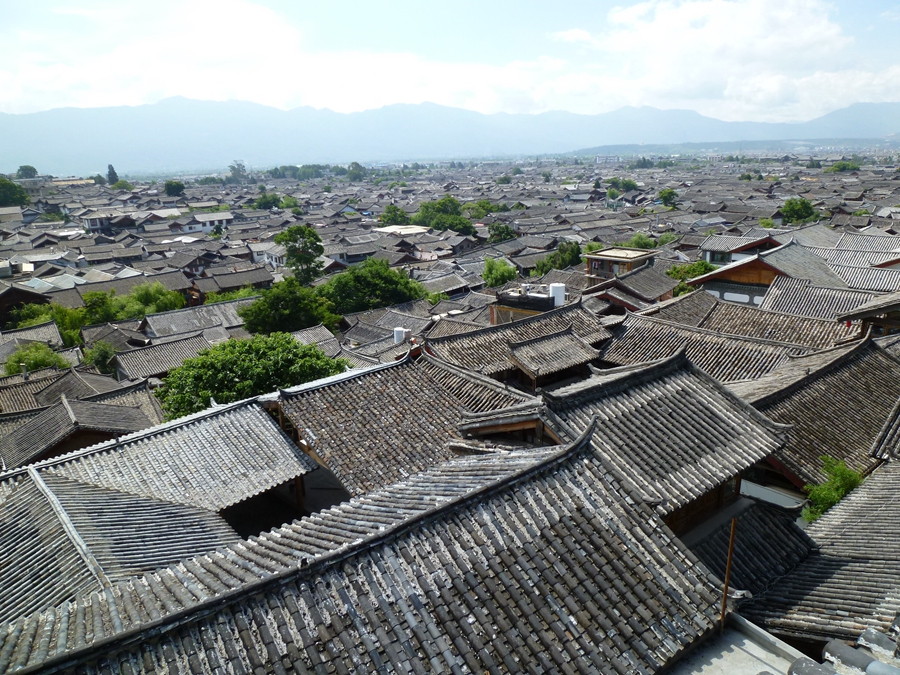獅子山からの切妻屋根風(fēng)景