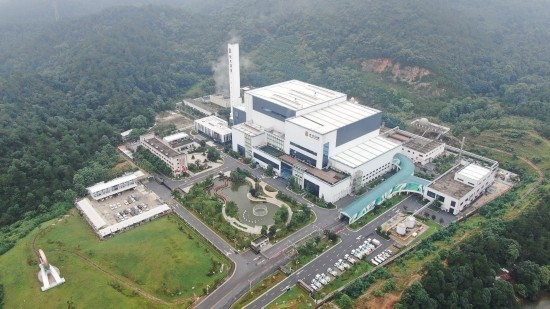 光大環(huán)保エネルギー（吉安）有限公司の空撮寫真。