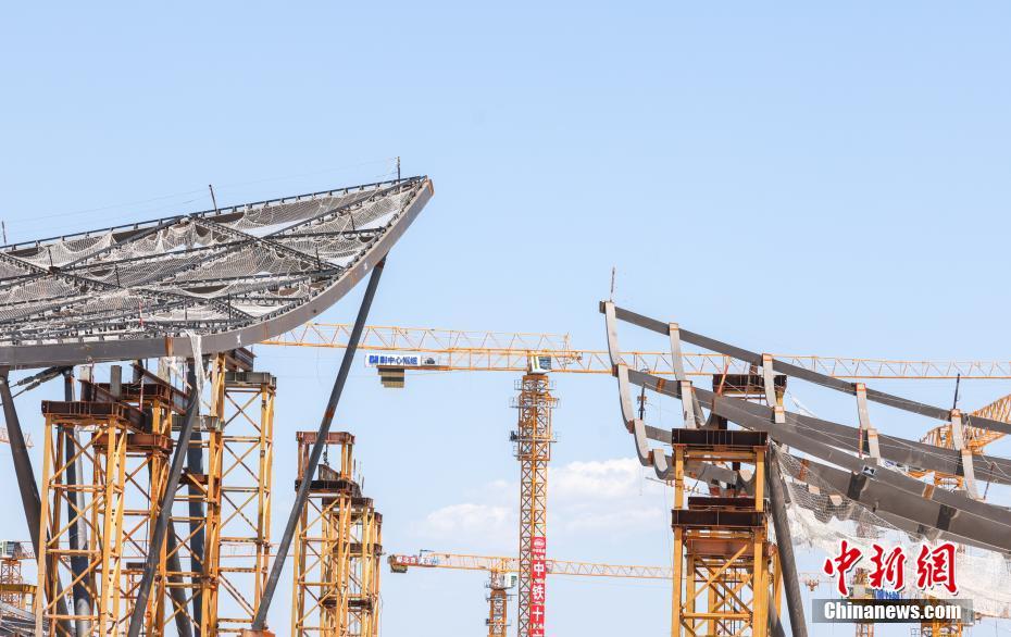 急ピッチで建設(shè)が進(jìn)む北京城市副都心駅