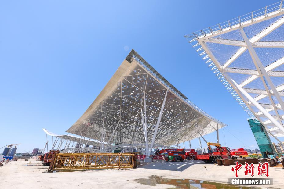 急ピッチで建設(shè)が進む北京城市副都心駅