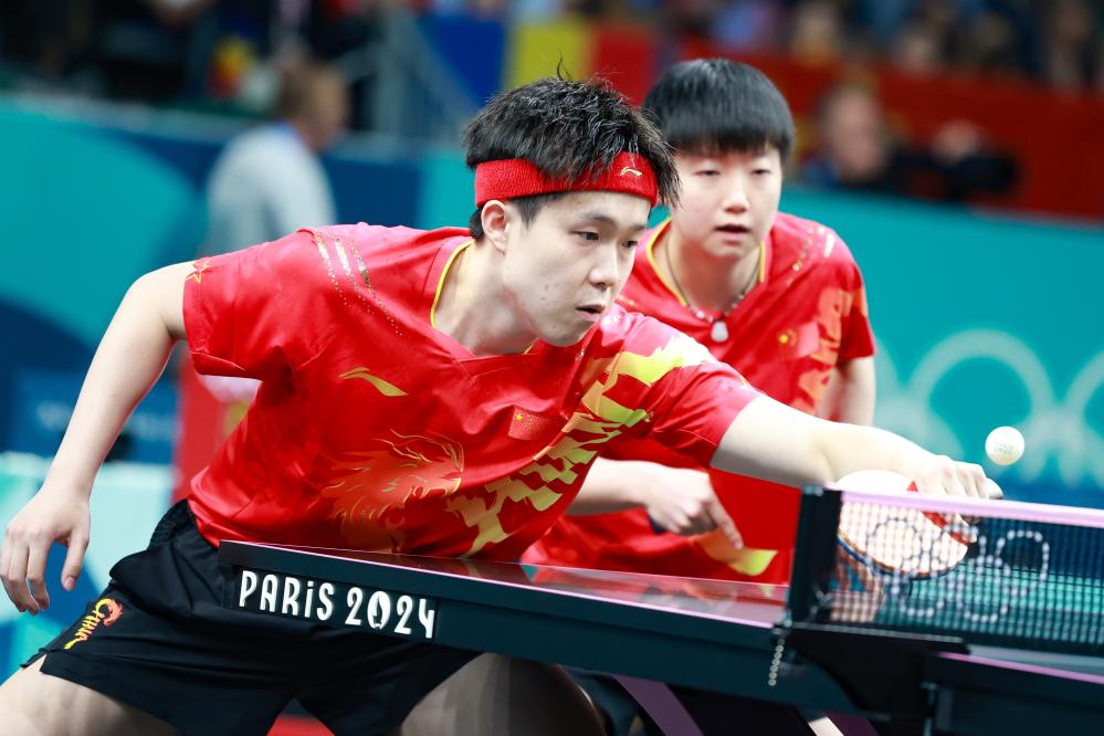 パリ五輪の卓球競(jìng)技始まる　中國(guó)ペアが順調(diào)に勝ち上がり