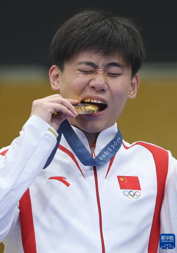 射撃男子ライフル3姿勢で中國の劉宇坤選手が金メダル　パリ五輪