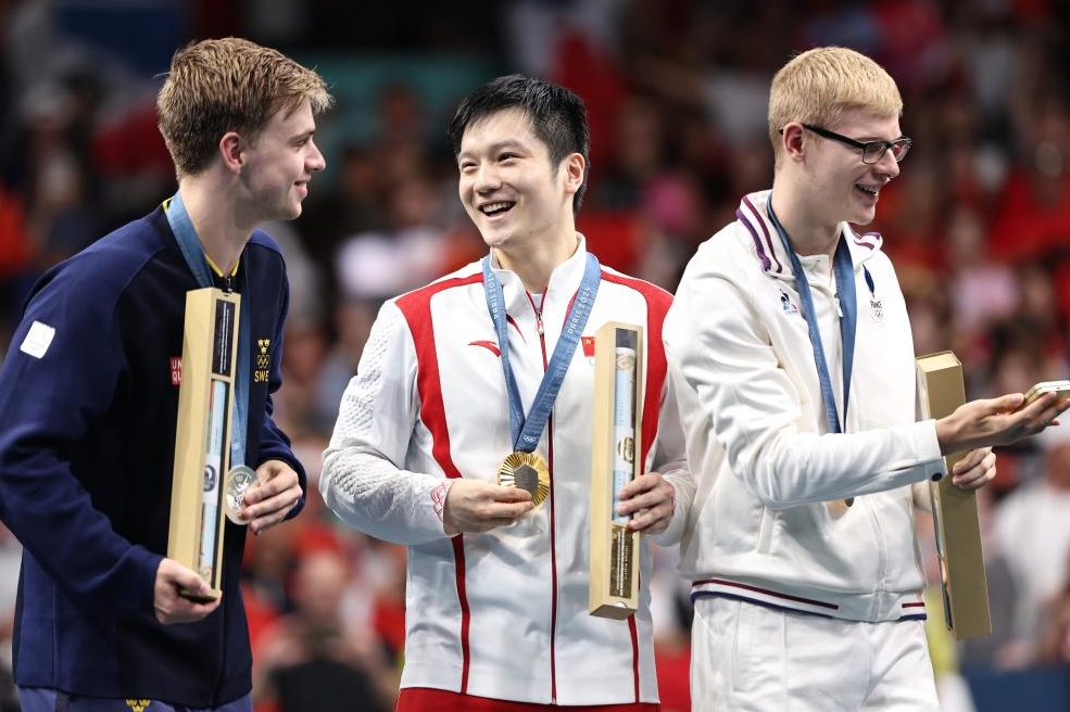 中國の樊振東選手が五輪卓球男子シングルスで初優(yōu)勝し、グランドスラム達成　パリ五輪