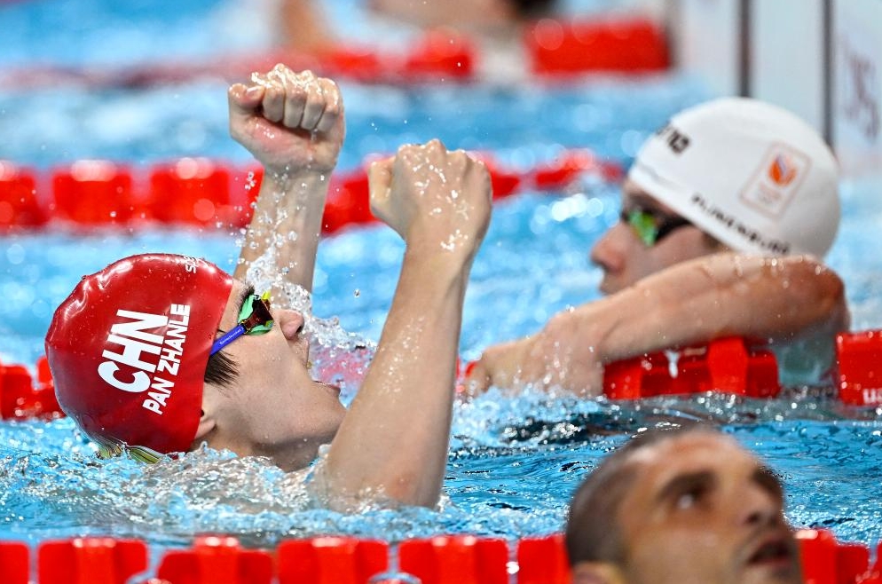 競泳男子4×100メートルメドレーリレーで中國が金　パリ五輪