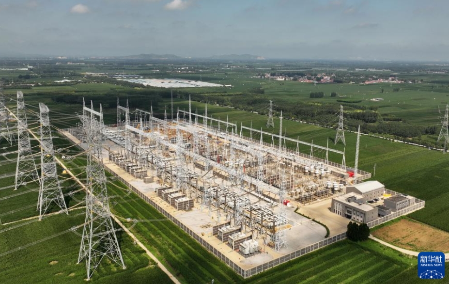 雄安（北京西）1千kV超高圧変電所拡張工事の建設(shè)が本格化　河北省