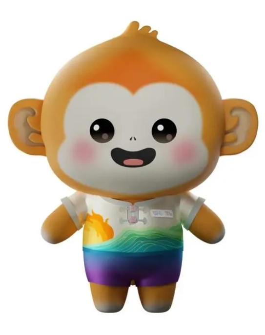 第12回ワールドゲームズの大會(huì)マスコット「錦仔（JinZai）」（寫真提供?ワールドゲームズ成都大會(huì)組織委員會(huì)）。