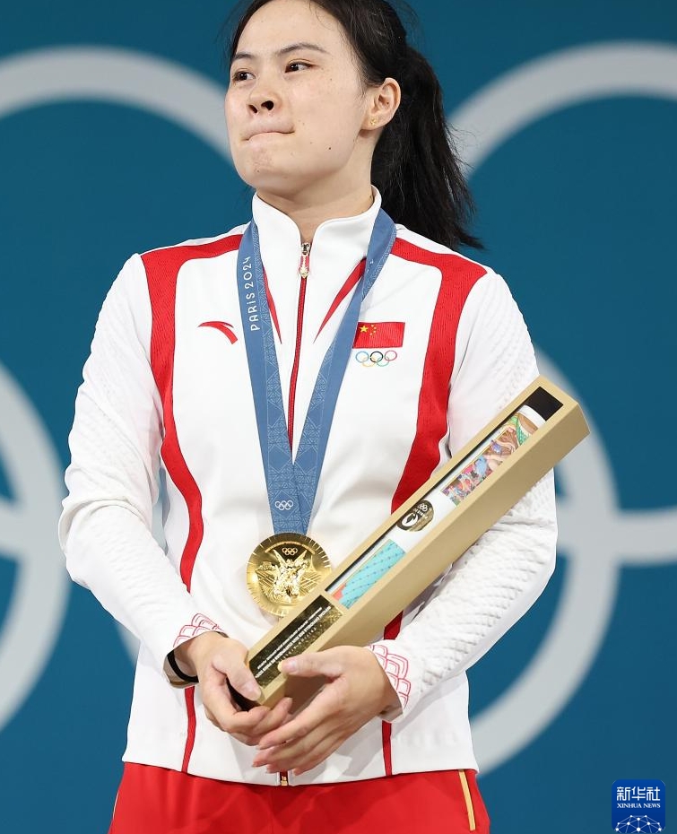 ウエイトリフティング女子59キロ級(jí)で中國(guó)の羅詩(shī)芳選手が金　パリ五輪