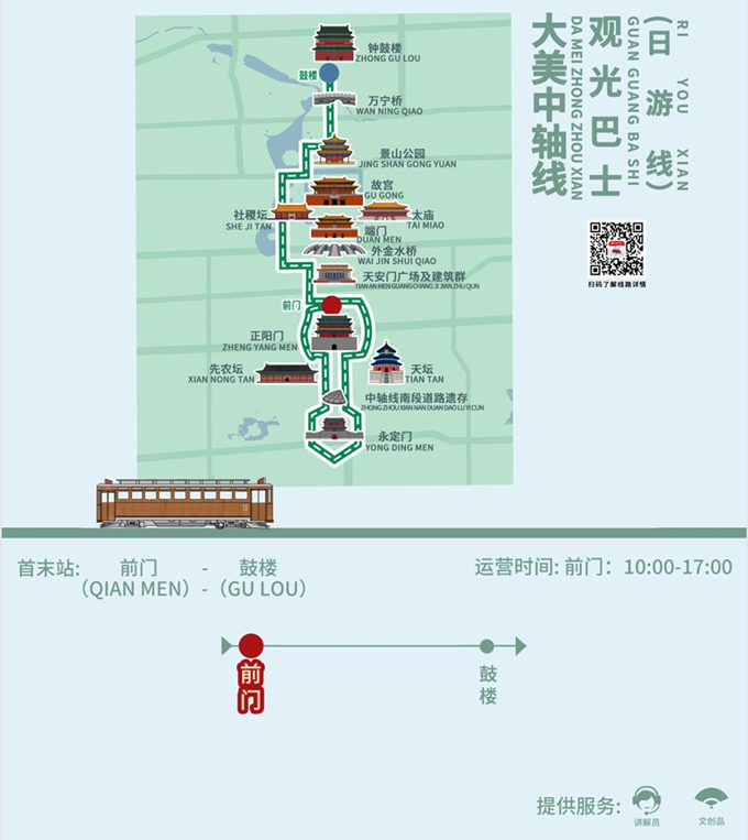 【音聲ニュース】バスに乗って北京中軸線を眺めよう！日帰り観光ルートが開通
