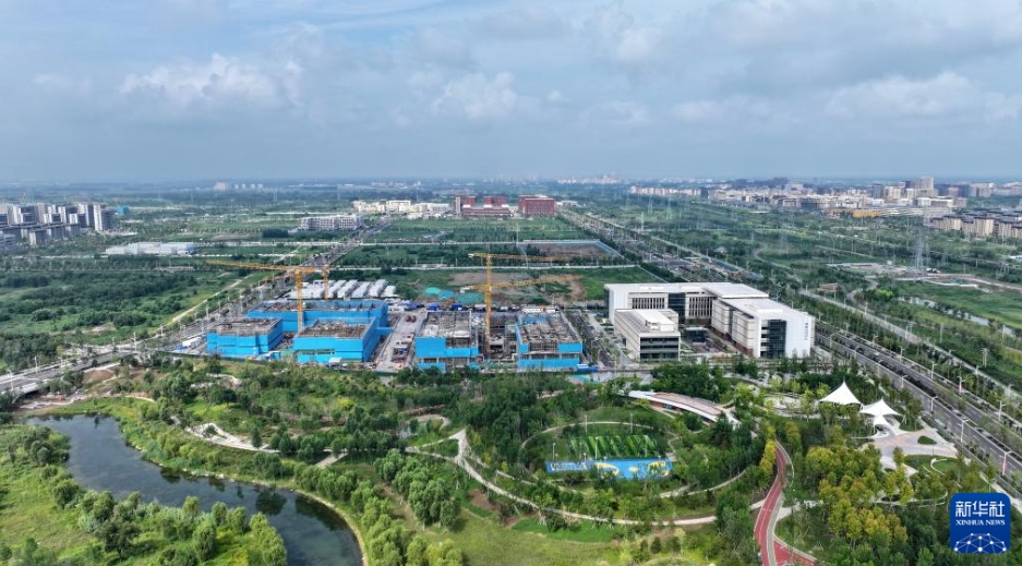 順調(diào)に建設が進む雄安科學イノベーションセンター　河北省