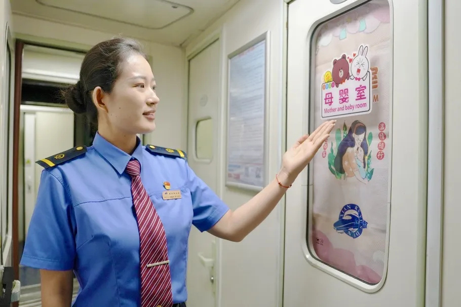 列車內(nèi)に設(shè)けられている「ママと赤ちゃんのための思いやりスペース」