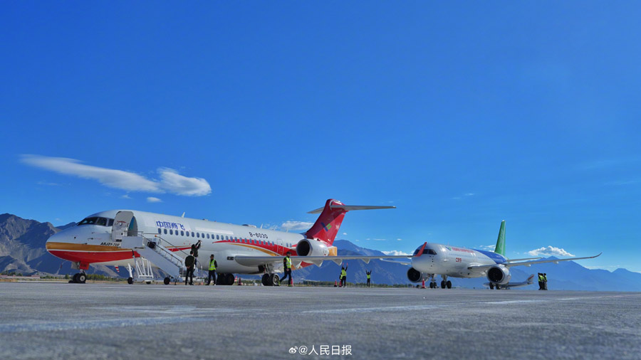國産大型旅客機C919が西蔵自治區(qū)の拉薩へ初飛行