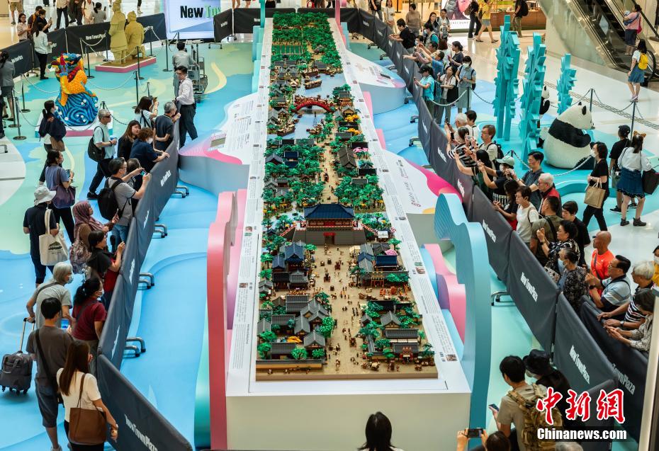 世界最大サイズとなるレゴブロック版「清明上河図」　香港特區(qū)