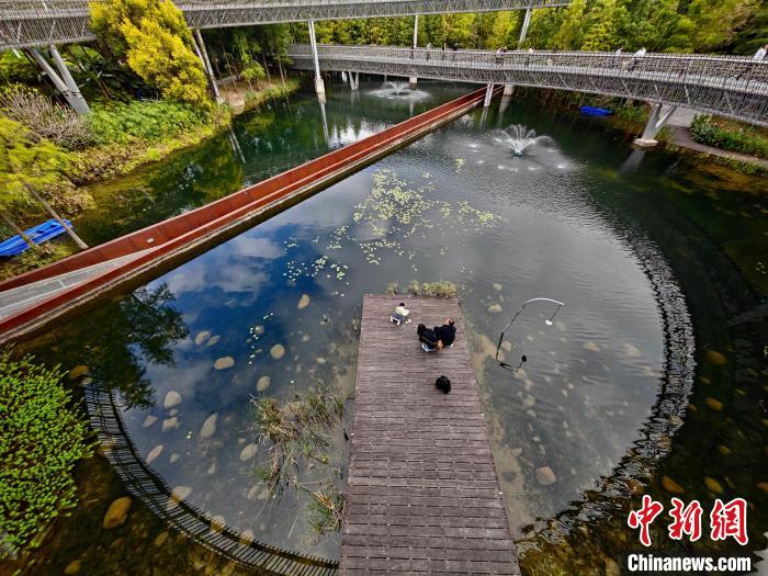 緑豊かな冬の遊歩道「福道」をそぞろ歩く　福建省福州