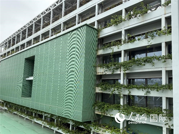 深セン國際低炭素シティ會展センターの外壁。撮影：宋歌