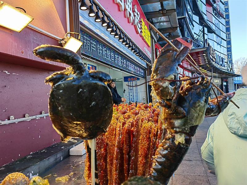 何でも飴がけに？ますます「暴走」続ける哈爾浜のゲテモノ?タンフールー　黒竜江省