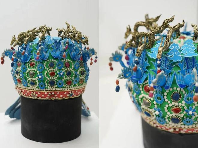 馮一朵さんがリアルに再現(xiàn)した鳳凰の形の冠のケーキ（寫(xiě)真提供?馮さん本人）。