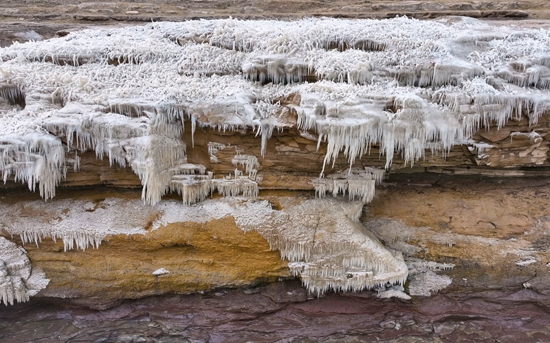 冬季限定！黃河壺口瀑布で「氷柱」の絶景広がる