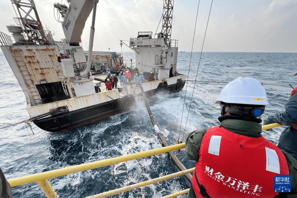 サーモンの養(yǎng)殖現(xiàn)場を訪れる