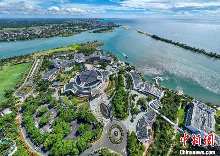 空から眺める海南省瓊海市博鰲鎮(zhèn)東嶼島。（ドローンで撮影、資料畫(huà)像）撮影?駱雲(yún)飛