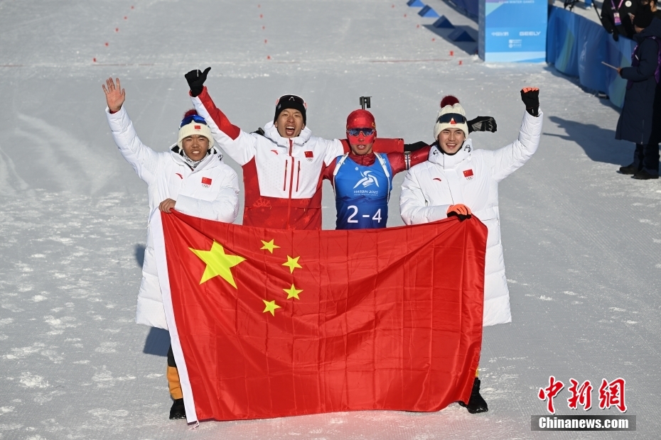 バイアスロン男子4×7.5キロリレーで中國が銅メダル、金は日本　アジア冬季競技大會