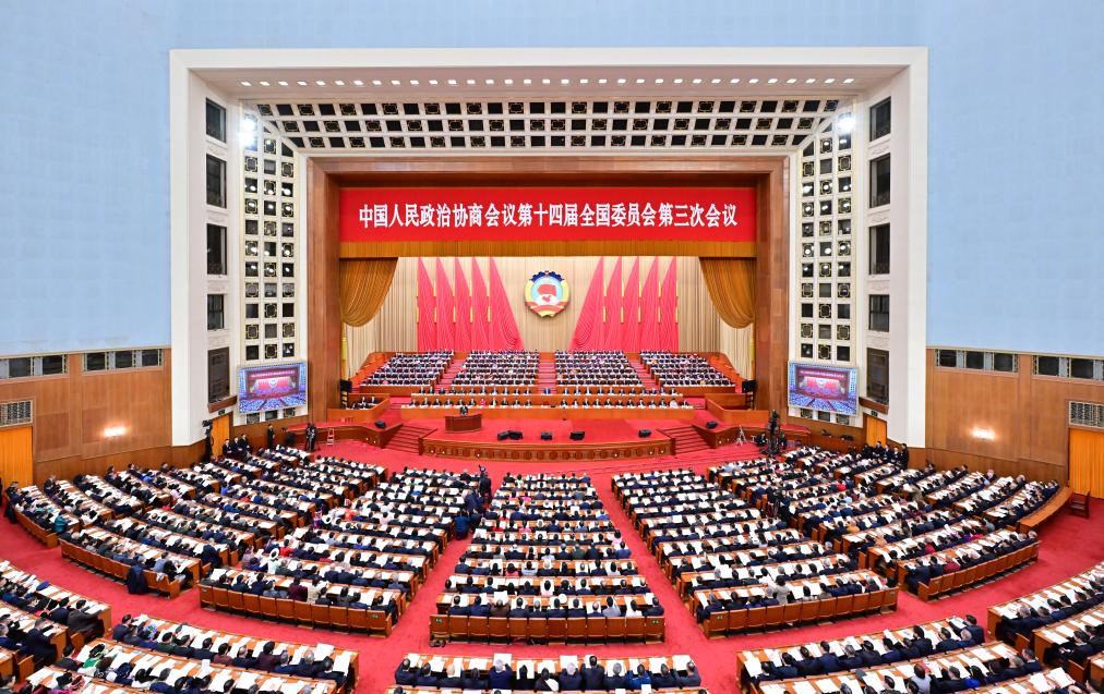 全國政協(xié)第14期第3回會議が開幕、習(xí)近平氏ら黨?國家指導(dǎo)者が出席